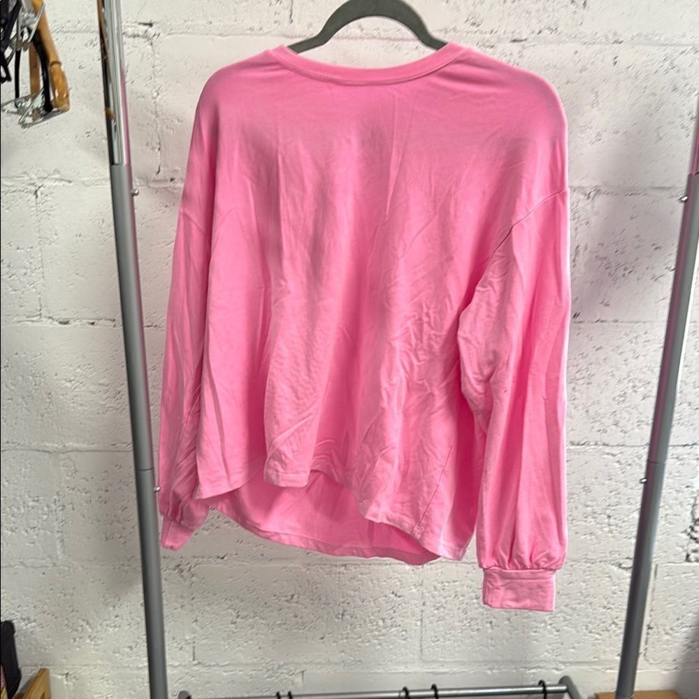 Pink Women's Long Sleeve Lightweight Top - Size 2 - Sundry